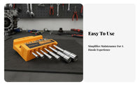 Chrome Vanadium Steel Through-Hole Elbow Wrench High Hardness Through-Hole Wrench Set Increased Twisting Force for Mechanics, Tight Areas