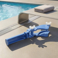 Extended Arm Blue Mounting Clamp Curved V-Pad Clamp