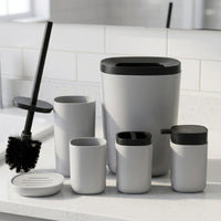 6 Pieces Bathroom Accessory Set Matte-Finish Soap Dispenser Minimalist