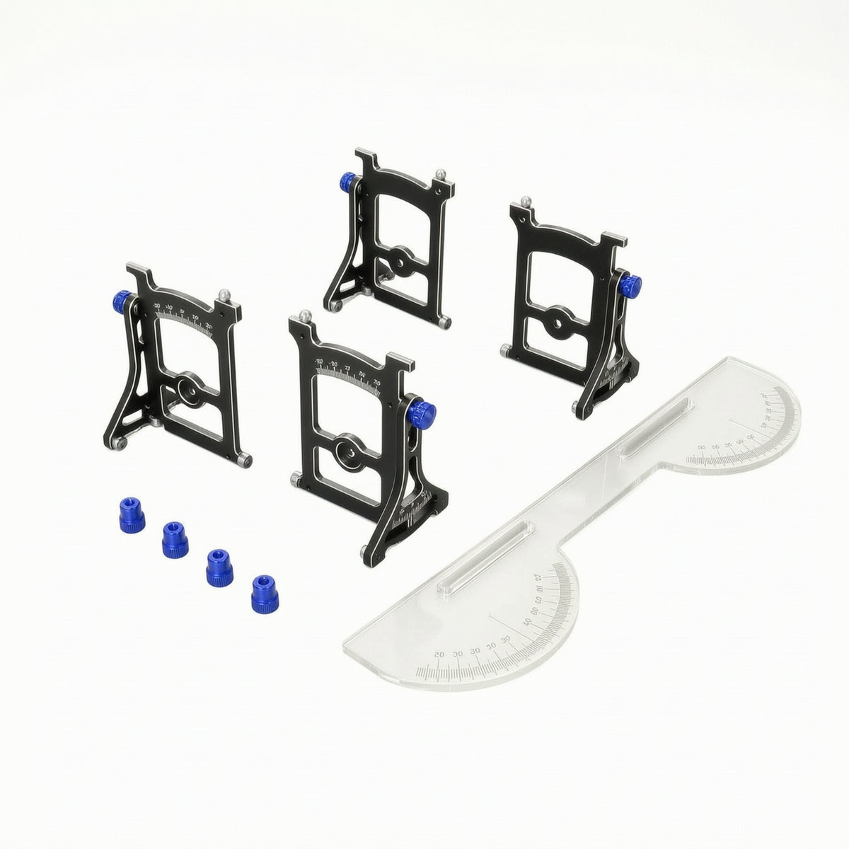 RC Car Alignment Gauge Adjustable RC Chassis Tuning Setup Gauge Multi-Functional for Workbench
