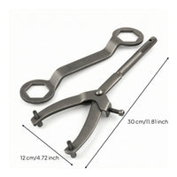 2 Pieces Adjustable Clutch Removal Tool Matte Double-Ended Hex Socket Wrench Wear-Resistant Variator Holding Tool High Force for Mechanics, Scooter Maintenance, Workshops