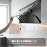 Hydraulic Support Rod Easy Installation Hydraulic Gas Shock Soft Close Lid Stay Long-Lasting Soft Close Lid Support for Kitchen