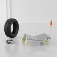 Easy to Use Car Moving Dolly Swivel Wheels Motorcycle Moving Dolly Heavy Duty Thick Steel Plate for Property Personnel, Garage Workers, Mechanics, Parking Lot, Repair Shop