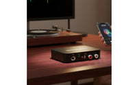 Mic Input Wireless Audio Receiver Low Latency Bluetooth Audio Receiver Automatic Reconnection Stereo Sound Converter Long Range for Karaoke