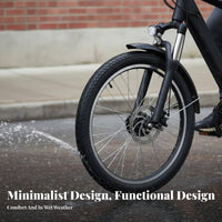 2 Pieces Electric Bikes Mudguard Rainproof Front Rear Splash Guard Full Coverage Cycle Accessory for Rainy