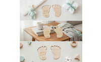 2 Pieces Baby Development Plaque Smooth Photo Prop Premium for Expectant Parents