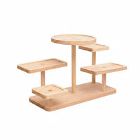 Versatile Multi-Tier Display Rack Long-Lasting Tiered Display Stand Stable Household Storage Easy to Clean for Desk