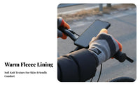 Men's Knitted Gloves Thickened Device-Compatible Screen Winter Gloves Cold Weather Accessory Multicolor Design Flexible