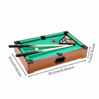Kids Snooker Table Toy Parent-Child Interaction Compact Pool Table Fine Motor Skills Desktop Pool Game for Children, Home, Party