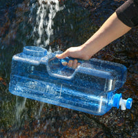 Food-Grade Material Flat Rectangular Water Carrier Large Capacity Outdoor Equipment Space-Saving Shape for Picnics