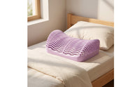 Contoured Air Pillow Breathable Neck Pillow Ventilated Support Cushion Ergonomic for Sleeping