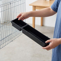 Large Chicken Feeder, Rectangular Poultry Feeder, 2 Pieces, 6cm High, Over 0.5L Capacity, Made of Sturdy Plastic