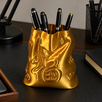 Lucky Money Bag Pen Holder for Desk Organization