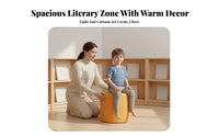 Built-in Storage curved-Shaped book storage unit Sofa Multi-Functional Design kids' literary corner Spacious Cubbies children's Furniture Rounded Corners for Preschoolers, Librarians, Library, Preschool, Daycare Center, Playroom