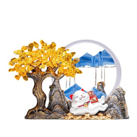 Desk Ornament with Drifting Sand Translucent Moving Sand Art Dynamic Tabletop Display for Living Room