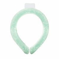 Front-gapFront Neck Cooling Collar Translucent Neck Cooling Collar Non-Electric Flexible for Hot Weather, Outdoor