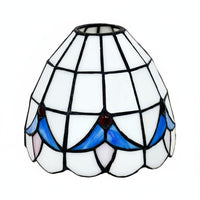 Scalloped Rim Handmade Soldered Glass Shade Tiffany Design Light Shade for DIY Enthusiasts