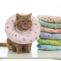 Head Cone for Pet Recovery, Padded Donut material with Drawstring, Comfortable Pet Cone for After Surgery, Adjustable Anti Bite