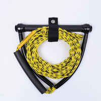 Cylindrical Crossbar Waterski Tow Rope Curved Side Supports Coiled Tow Rope Tangle Tangle-Resistant High Strength for Waterskiers, Waterskiing