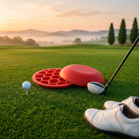 Honeycomb Golf Training Pads Slim Golf Foot Pad Lightweight Swing Training Pads Non-Slip for Golfers
