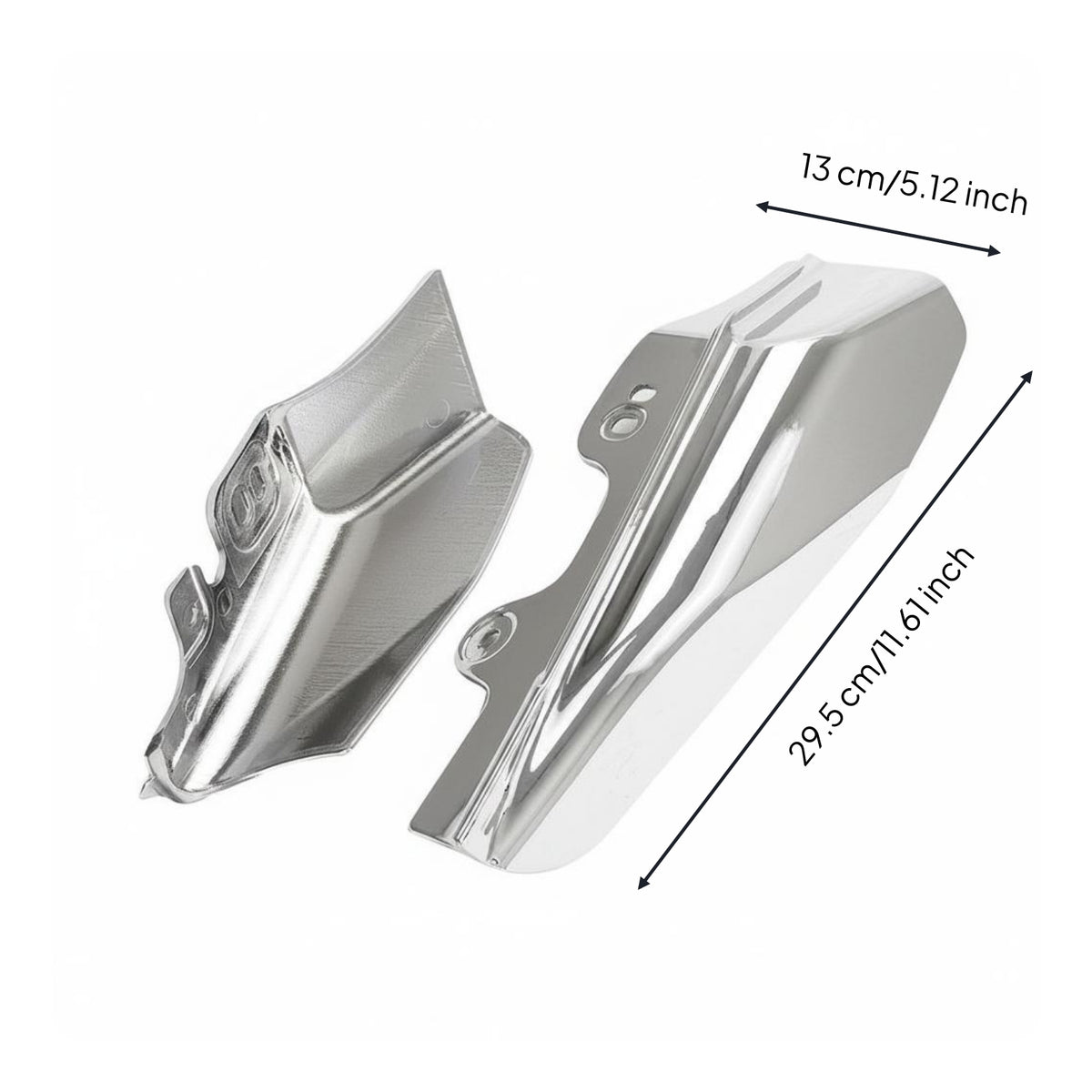 2 Pieces Exhaust Heat Guard Easy to Install Side Fairing Cover for Touring