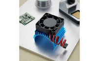 Motor Thermal Sink with Heat Dissipation Fan Dissipation RC Motor Cooling Fan Aluminum for Model Builders, Hobby Projects