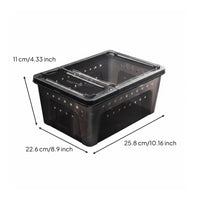 Reptile Breeding Box High Clearness Clear Arachnid Enclosure Easy to Hygienic Clear Reptile Box