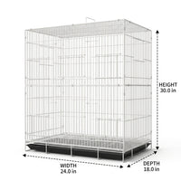 Multi-Layer Breeding Nest with Pull-Out Tray, Multi-Level Aviary Cage, and Medium Bird Viewing Cage for Secure and Cleanable Habitat