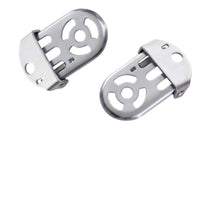 2 Pieces Foldable Bike Foot Pegs High Strength Foldable Cycle Footrest Folding Rear Bike Pedals Sturdy Duty Passenger Foot Pegs