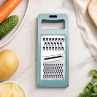 Multi-Function Vegetable Grater, 4 Blade Kitchen Grater for Salads, Fine Coarse Shredding Julienne Stainless Steel Grater