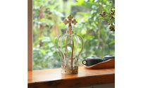 Candle Holder Regal Candle Holder with Crested Outline Rustic Decoration for Wedding