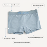 Women's Underwear Knickers Packs with Protective Material, Breathable Ladies Style for Anti-Chafing, Moisture Wicking Under Dress Shorts