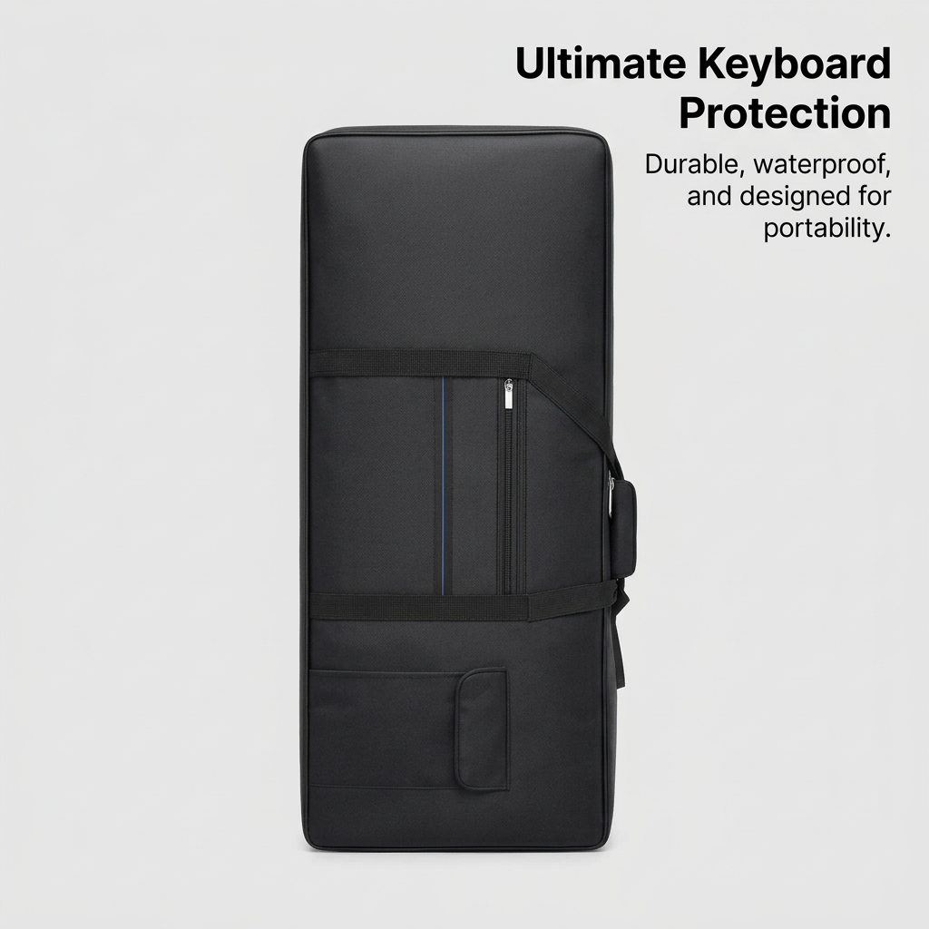 Thickened Waterproof Keyboard Gig Bag, Portable Electric Piano Gig Bag, Oxford Cloth Keyboard Gig Bag, Electric Keyboard Case for Students