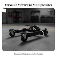 Hydraulic Wheel Mover 360° Swiveling Casters Hydraulic Tire Mover Heavy Duty Car Wheel Mover for Property Managers, Parking Lots, Workshop