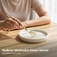 Gilded 7-Tine-Tine Rake Decorative Mini Aromatic Ash Rake Feng Shui Decor Mindful Relaxation for Office Desk