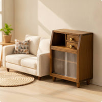 1:12 Scale Miniature Dollhouse Cabinet Dollhouse Cabinet with Drawers Realistic Furniture for Collectors