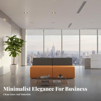 Armchair and Loveseat Combo Configurable Combination Commercial Furniture Lounge design Reception Seating for Clients, Business Owners, Sales Center, Lobby