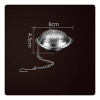 Rust Resistant Stainless Steel Seasoning Ball Easy to Clean Herb Seasoning Basket Food Grade Broth Flavor Infuser Reusable for Stewing, Braising