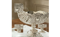 Embossed Dessert Bowl Footed Dessert Bowl Vintage for Table Styling