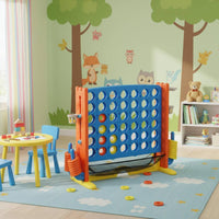 4 in a Row Game Educational Kids Four in a Row Toy Smooth Edges Score Four Game for Parents and Children, Families