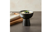 High Foot Pudding Bowl Dishwasher Ceramic Pedestal Bowl Oven-Fired-Fired Glaze Japanese Style Ice Dessert Cup for Restaurant, Cafe, Home Party
