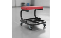 Repair Specialist Stool with Tool Tray Rolling Stool with Storage Wear-Resistant Garage Seat for Car Cleaners