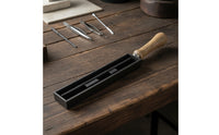 Ingot Mold with Wooden Handle Rectangular Metal Ingot Mold Heavy-Duty Compact for Metalsmiths, Jewelry Making, Foundry