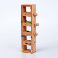 Wooden Pylon Toy Montessori Wooden Bead   Fine Motor Toy with Knobs for Kids