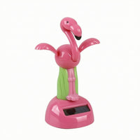 Swaying Crane Ornament Wobbling Crane Figurine Light-Activated Solar Toy Miniature for Collectors