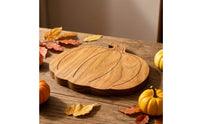 Pumpkin Serving Board Fall Pumpkin Cutting Board Rustic Tray for Hosts, Parties