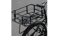 Strong Load Bearing Metal Bike Basket with Mesh Edges Multifunction Storage Mountain Bike Rear Basket Heavy Duty for Shopping