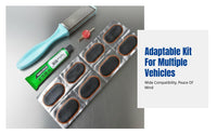 Inner Tube Repair Tool Set, Tire Patch, Glue & Abrasive Tool, For Bike, Motorcycle, E-Bike
