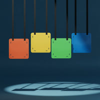 4 Pieces Soccer Markers with Straps Practical Soccer Target Boards High Visibility Square Target with Straps for Coaches