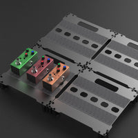 Modular Pedal Board with Tape Adjustable Guitar Pedal Board Long-Lasting Foldable Pedalboard Sturdy for Live Performances, Rehearsal Rooms